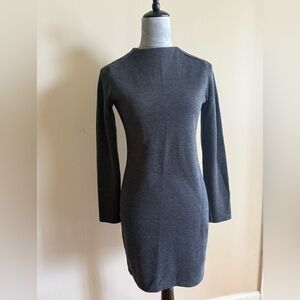 Zara W&B Collection Women Gray Casual Dress M